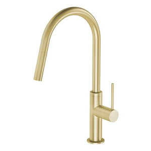 Phoenix Vivid Slimline Pull Out Sink Mixer - Brushed Gold - Yeomans Bagno Ceramiche