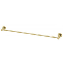 Load image into Gallery viewer, Phoenix Radii Single Towel Rail 800mm Round Plate - Brushed Gold - Yeomans Bagno Ceramiche

