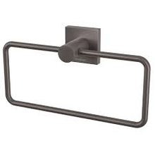 Load image into Gallery viewer, Phoenix Radii Hand Towel Holder Square Plate -Gun Metal - Yeomans Bagno Ceramiche
