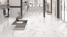 Load image into Gallery viewer, Statuario Polished Marble Look Porcelain Tile
