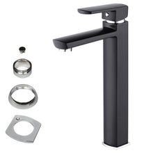 Load image into Gallery viewer, Fienza Koko Tall Basin Mixer -  Matte Black with Chrome Trim Kit - Yeomans Bagno Ceramiche
