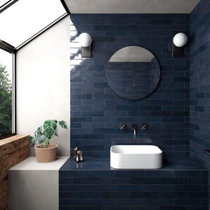 Tribeca Blue Note Gloss Subway Tile