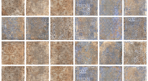 Terre D'Orcia Vulci Decoro Concrete Look Feature Tile