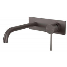 Load image into Gallery viewer, Vivid Slimline Wall Mixer Set 230mm Curved - Gun Metal - Yeomans Bagno Ceramiche
