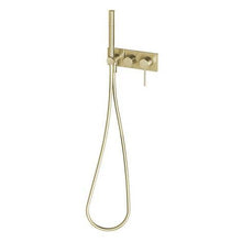 Load image into Gallery viewer, Phoenix Vivid Slimline Wall Shower System - Brushed Gold - Yeomans Bagno Ceramiche
