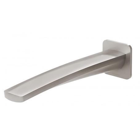 Phoenix Mekko Wall Outlet 200mm - Brushed Nickel - Yeomans Bagno Ceramiche